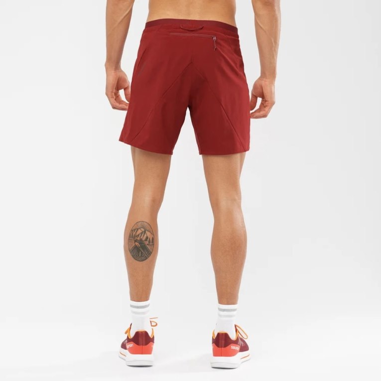 Bermudas Salomon Cross 7'' Hombre Rojos | MX SIDX291